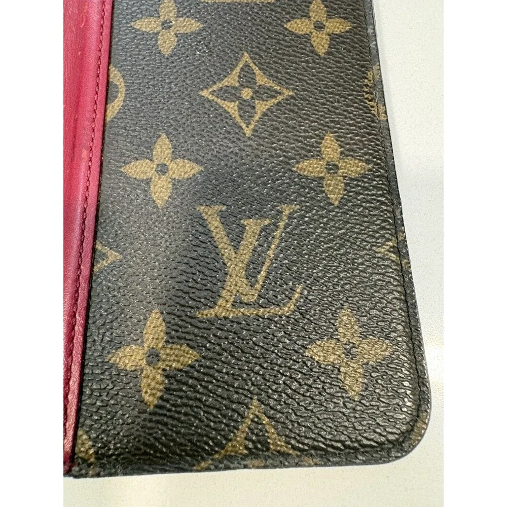 Authentic Louis Vuitton Monogram Folio iPhone X XS Wallet Case w Box & Dust Bag